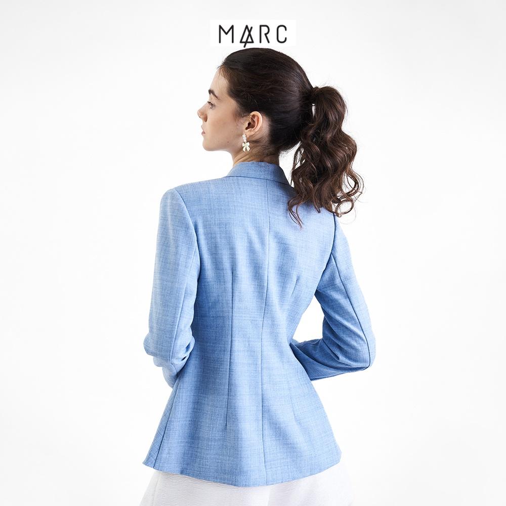 Áo blazer nữ MARC FASHION 2 nút xếp li thân trước FASH101522