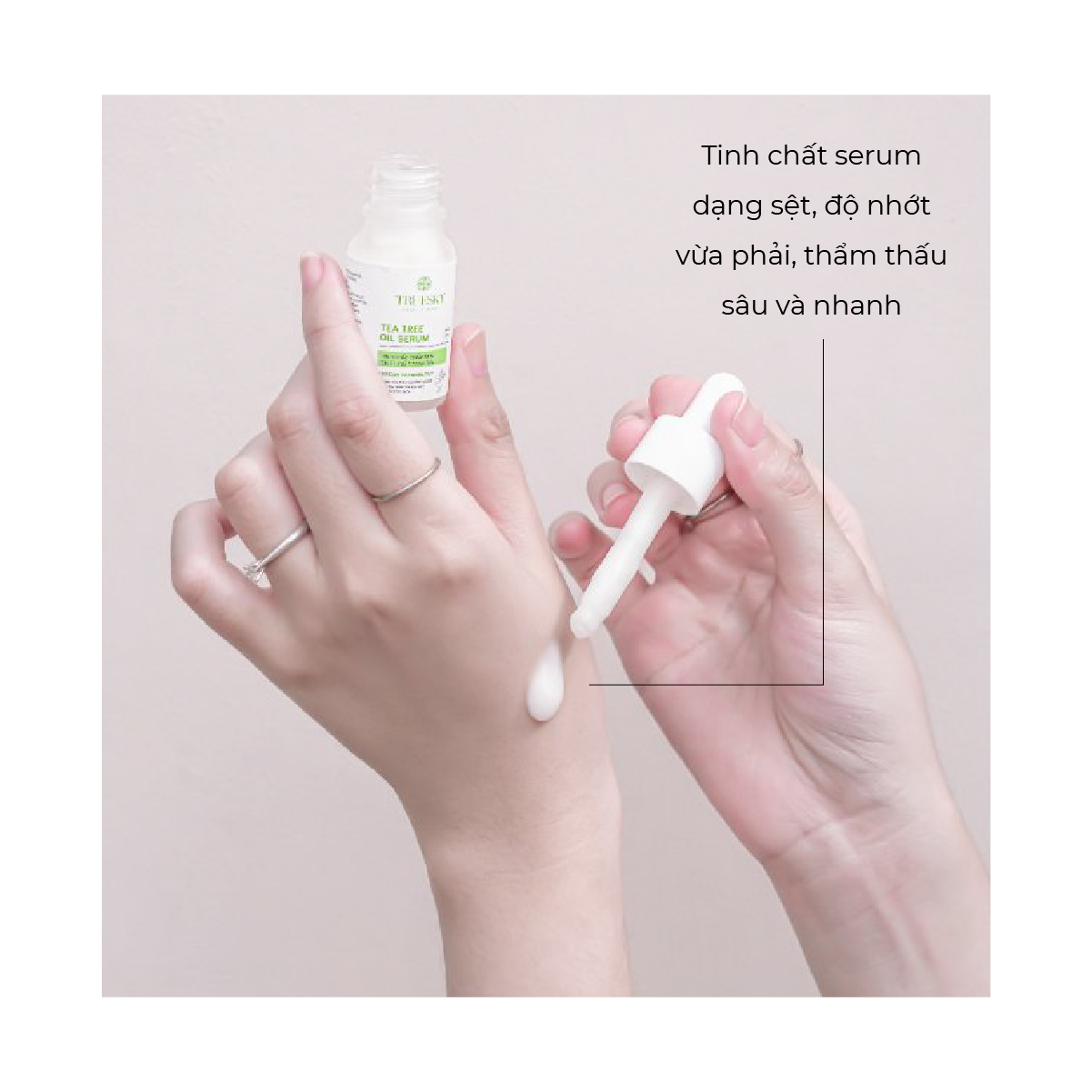 Tinh chất chấm mụn Truesky Tea Tree Oil chiết xuất tràm trà giúp làm dịu da, làm mờ vết thâm và giảm mụn 10ml