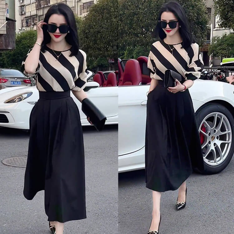 ĐẦM XÒE PHỐI ÁO SỌC CAO CẤ