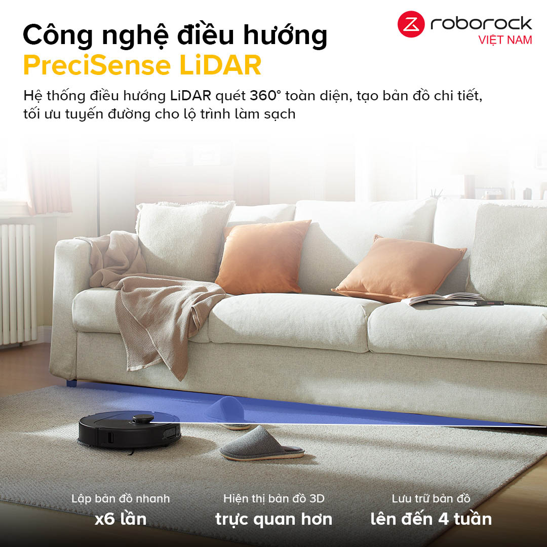 Robot hút bụi lau nhà Roborock QR 798 – Hàng Chính Hãng