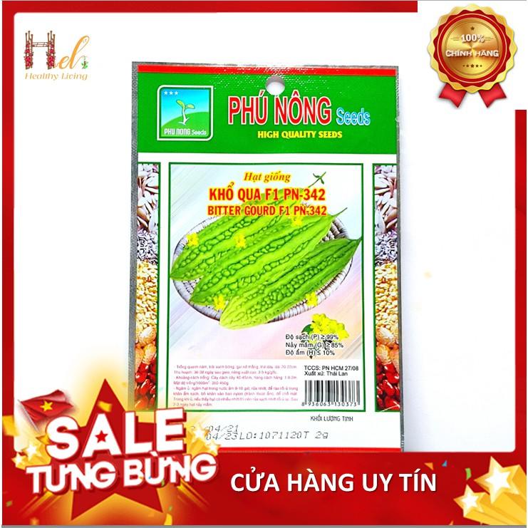 PN - Hạt Giống Khổ Qua Xanh Cao Sản F1 Siêu Trái 2G - Trồng Rau Xanh Rau Sạch Bằng Đất Sạch, Mùn Dừa Và Phân Bón Hữu Cơ