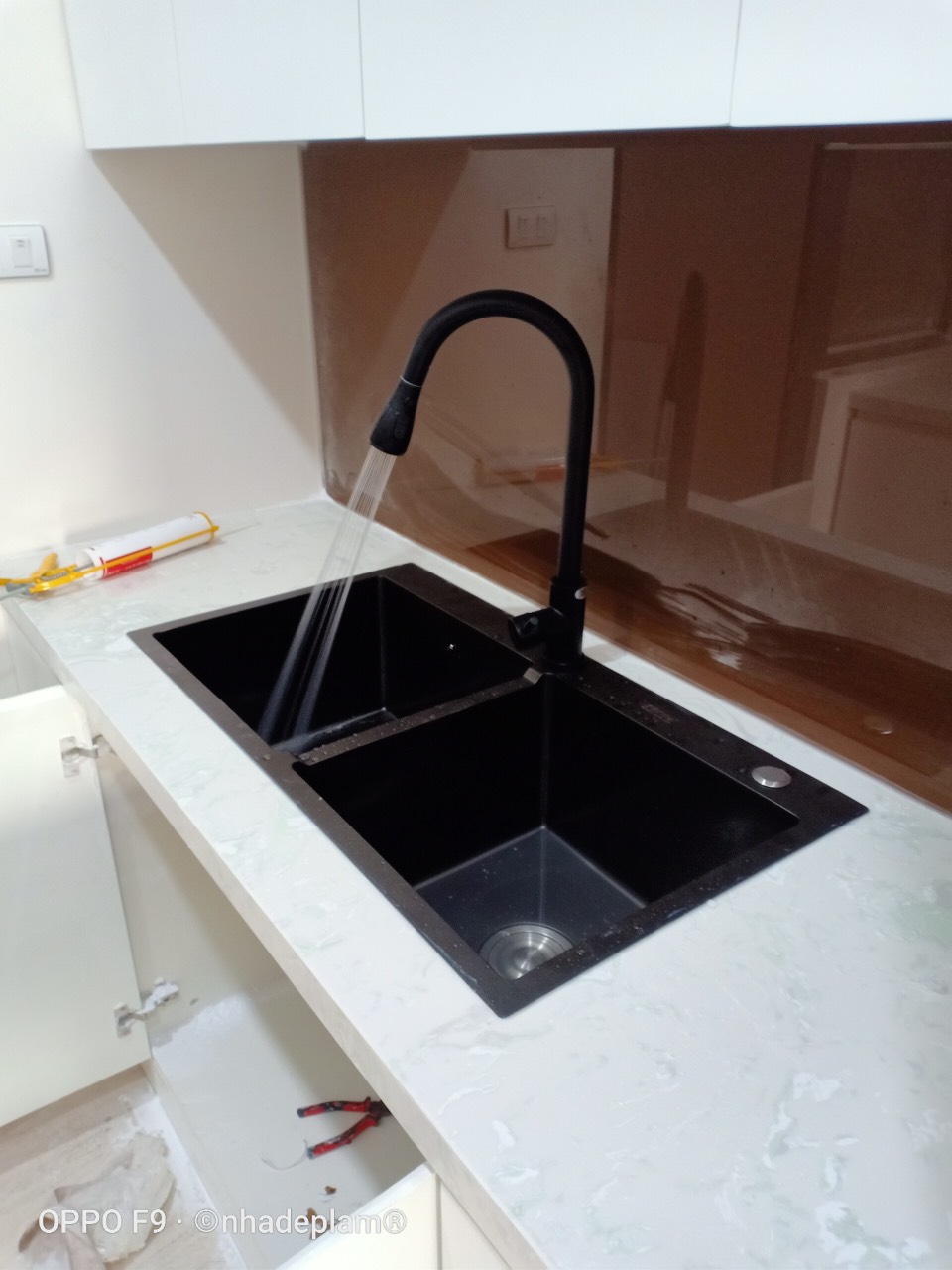 COMBO chậu nano + vòi rút tròn nano