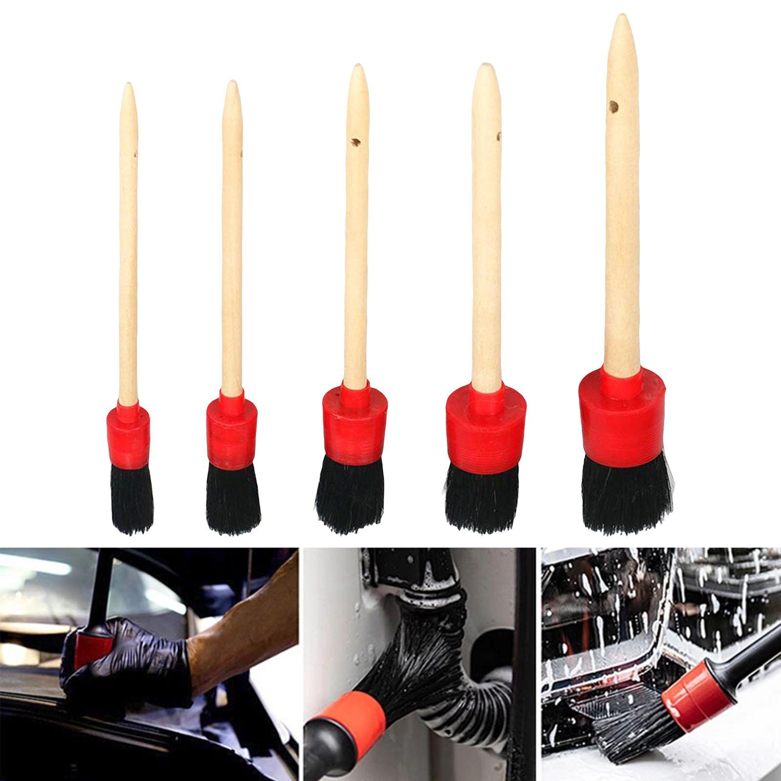 Car Detail Brush Interior Cleaning Kit for Cleaning Wheels Trim Engine