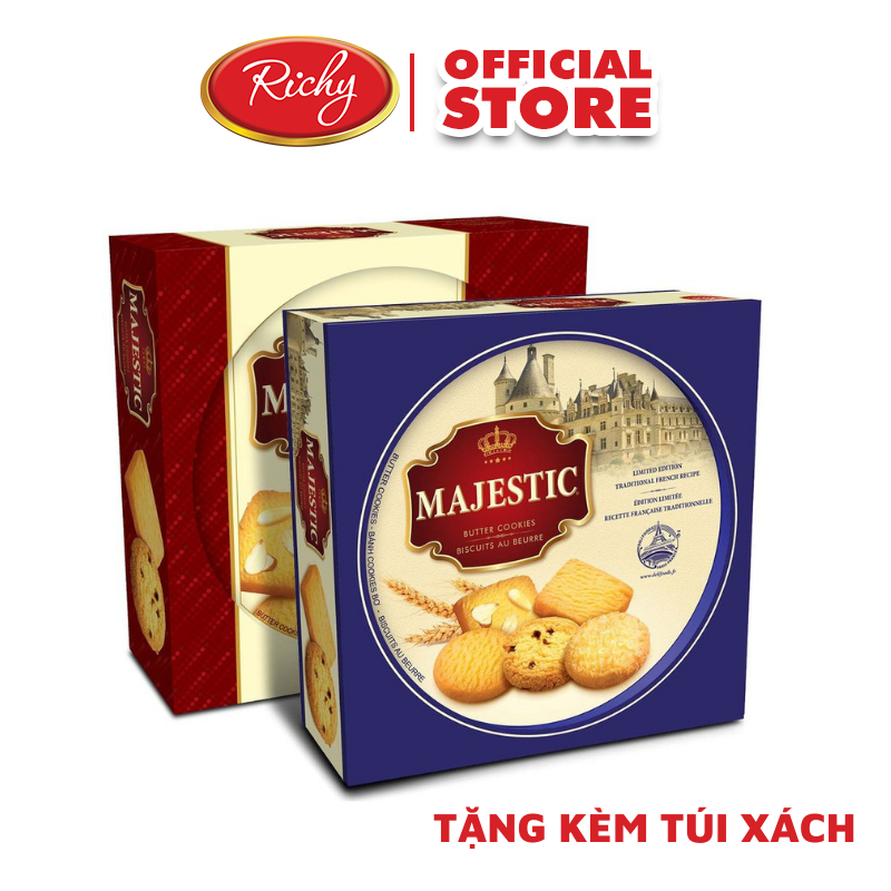 Bánh Quy Bơ Majestic Richy - Xanh (382g)