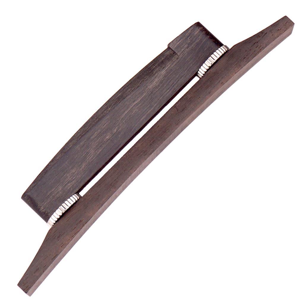 Unslotted Rosewood Guitar Bridge for Archtop Jazz Guitar Replacement Parts