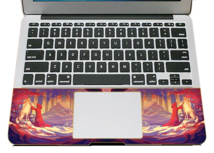 Miếng Dán Skin Trang Trí Mặt Ngoài + Lót Tay Laptop Nghệ Thuật LTNT - 1086