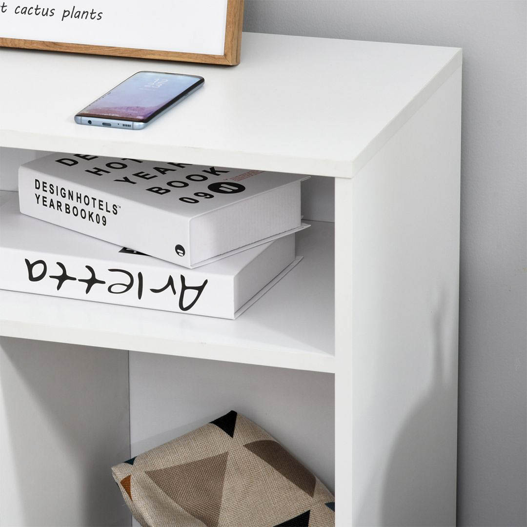 Kệ để máy in gỗ hiện đại SMLIFE Plum | Gỗ MDF dày 17mm chống ẩm | D100xR35xC71cm
