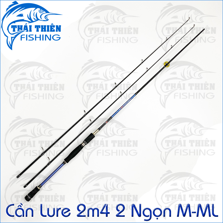 Cần Câu Lure Carbon Knight 2m4 2 Ngọn M - ML Chuyên Lóc, Chẽm, Tráp Cảm Giác