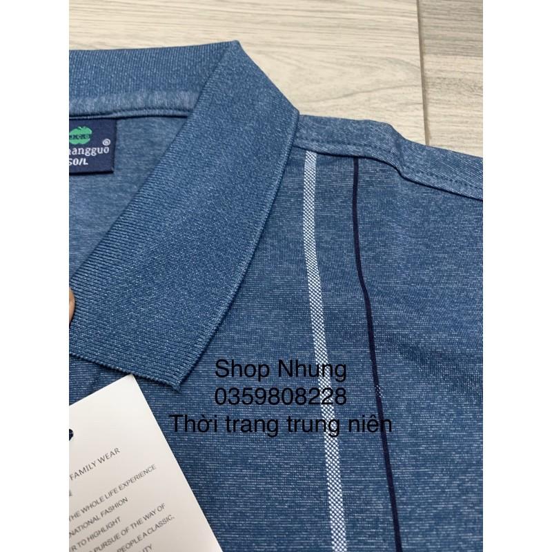 Áo thun dài tay nam trung niên trung tuổi chất đep cưc mát