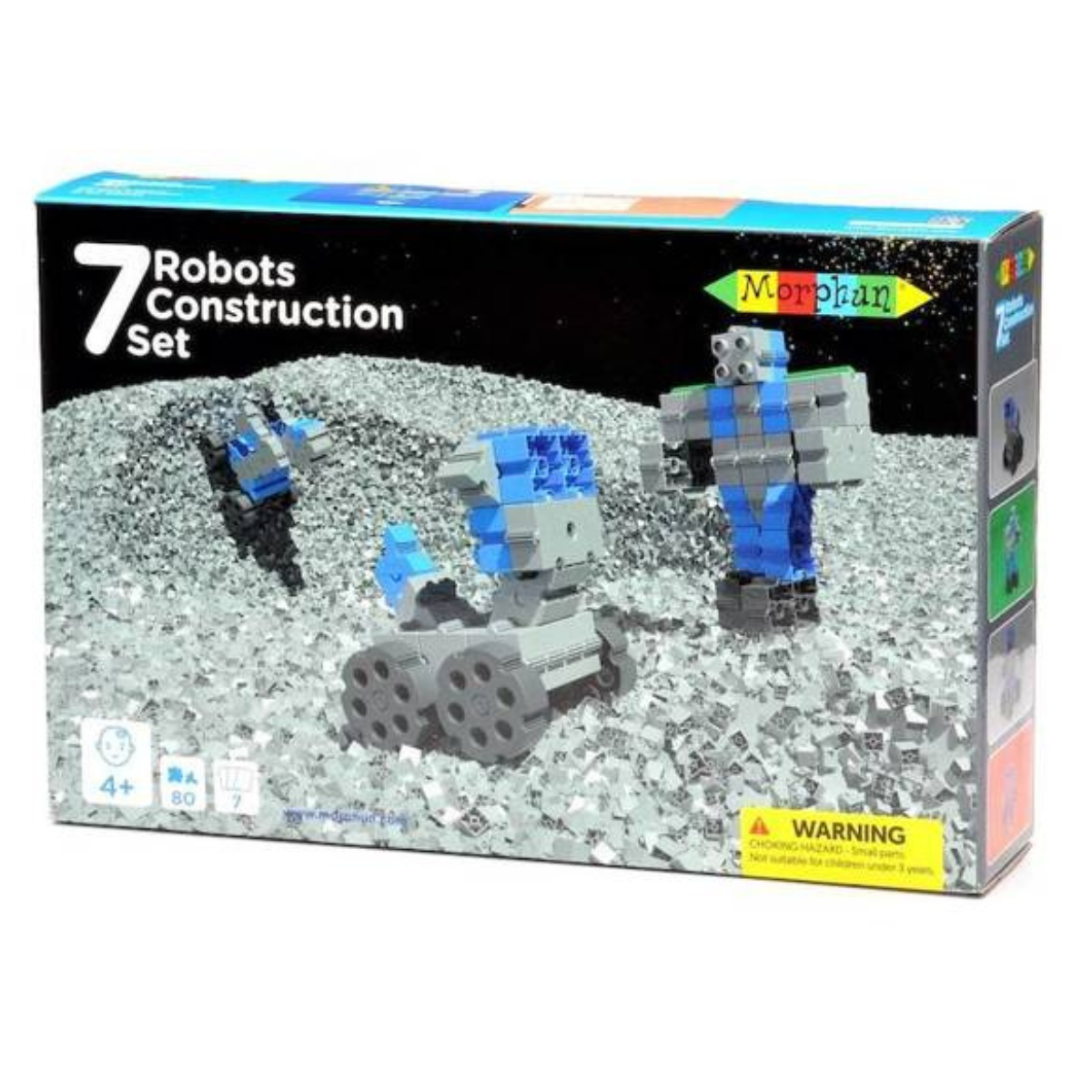 Đồ chơi lắp ráp 7 mô hình robot 80 pcs MORPHUN MP25211