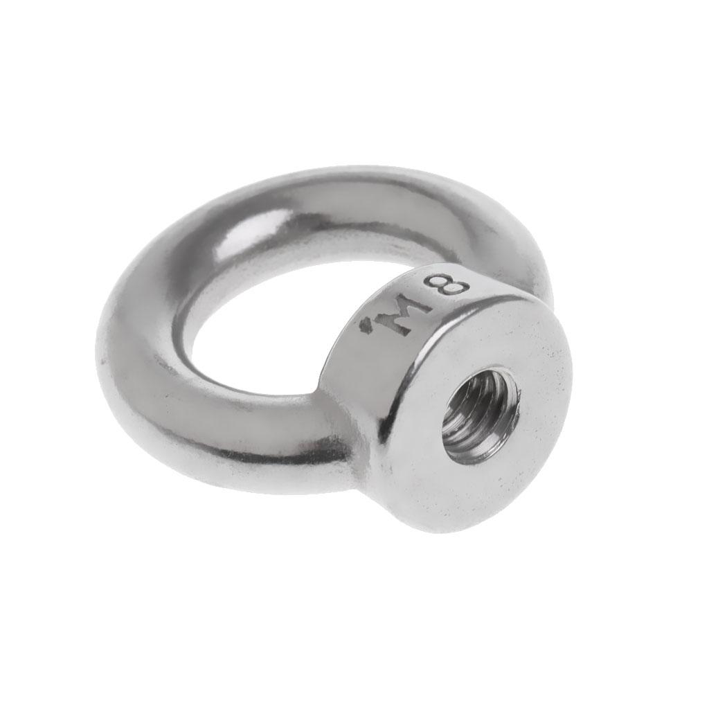 2xM6/M8/M10/M12-M22 304 Stainless Steel Lifting Eye Nut  Shape Nuts 8mm