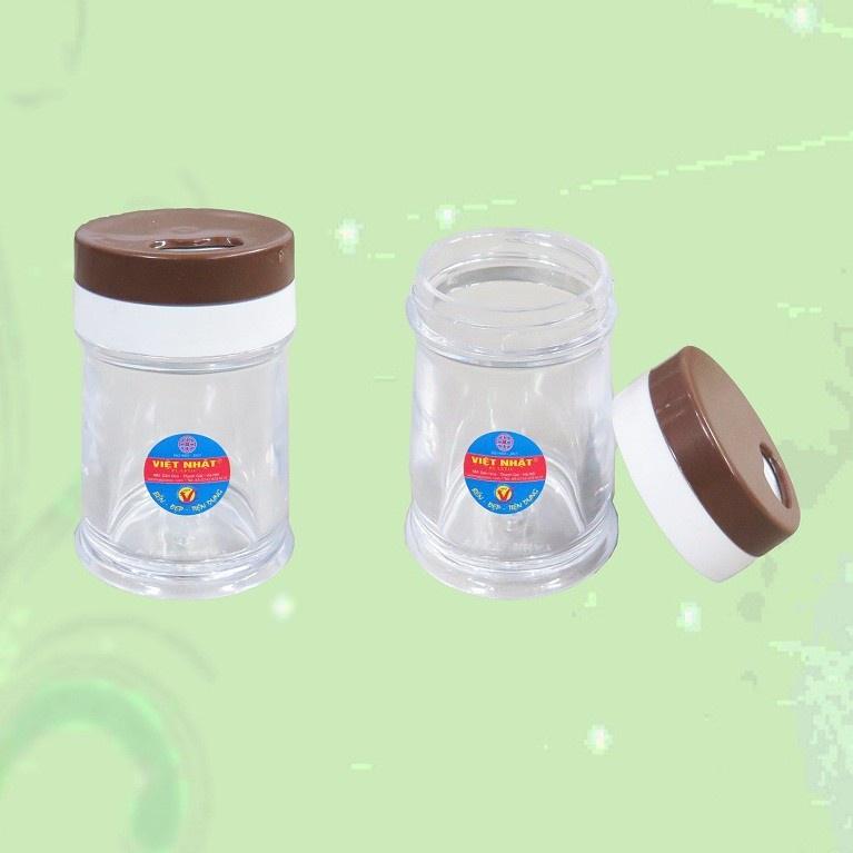 Lọ đựng tăm, tiêu, muối cao cấp nhựa Việt Nhật, Hũ đựng tăm