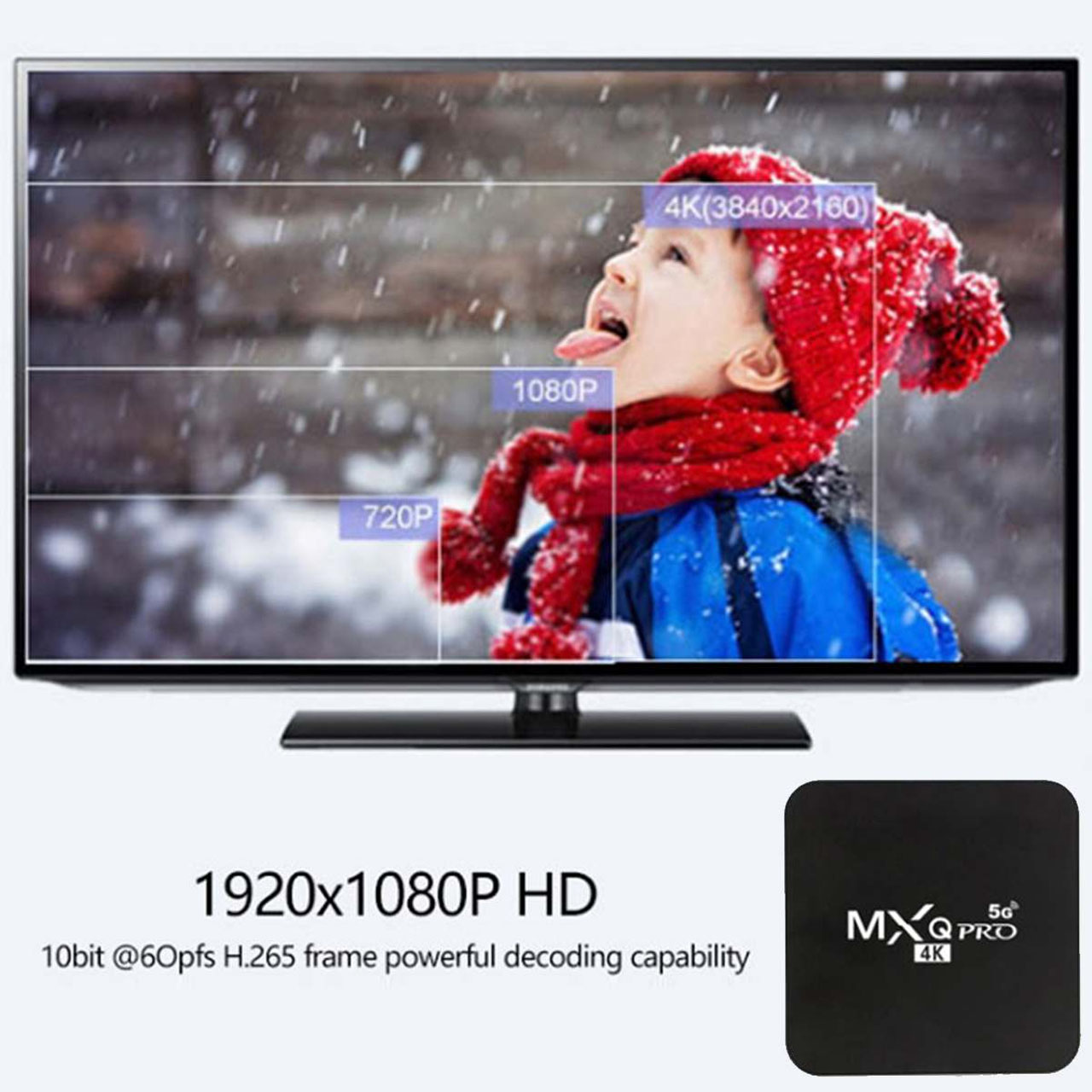 Android tivibox MXQ Pro 2.4G 5G android 11.1 RK3228A quadcore wifi 5G 1GB/2GB 8GB/16GB kết nối bluetooth 4K HD hỗ trợ youtube - hàng chính hãng