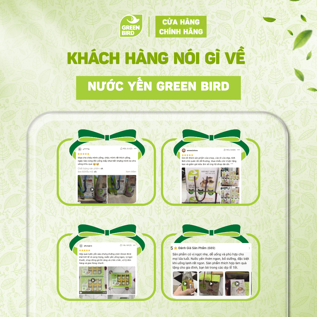 Nước Yến Chưng Đường Phèn Green Bird Bổ Dưỡng Tiện Lợi - Hũ 72g