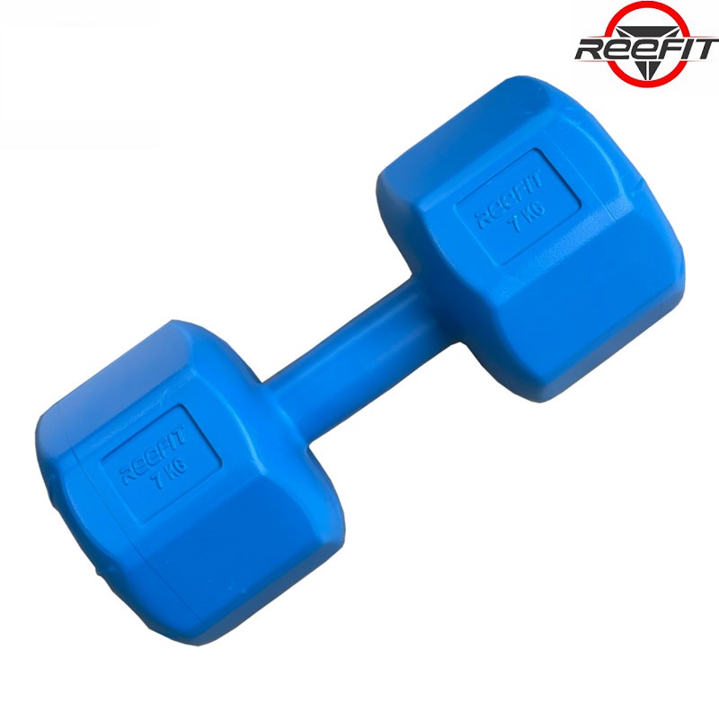 Bộ 2 vỏ tạ tay nhựa bát giác 7kg REEFIT