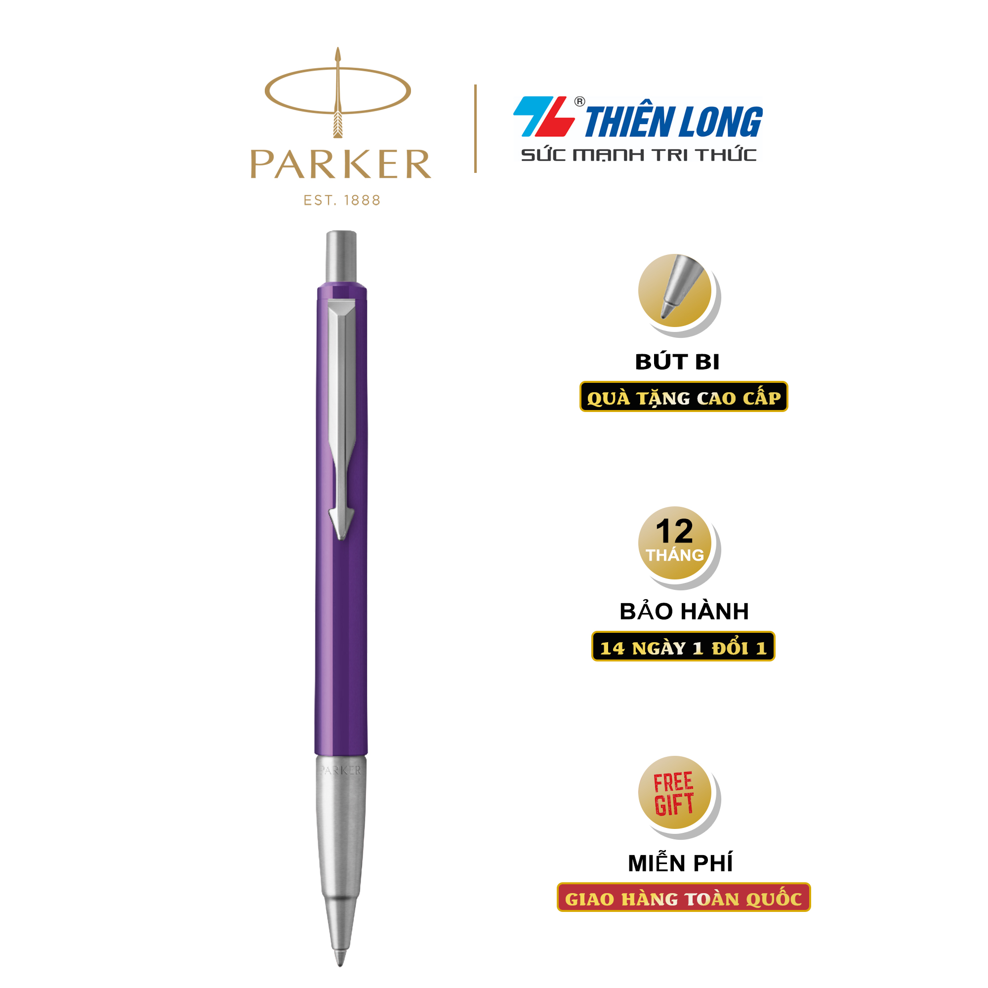 Bút bi cao cấp Parker Vector X-Purple TB6-2025467