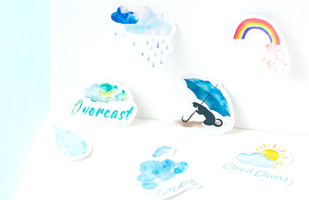 Sticker trang trí dán trang trí siêu xinh - Chất lượng cao siêu dính - Mẫu ngẫu nhiên