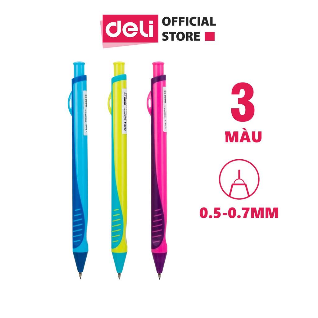Bút chì kim Deli - 0.5mm/0.7mm - Nhiều màu sắc, họa tiết  - Màu ngẫu nhiên - EU60200 / EU60400 / EU60800