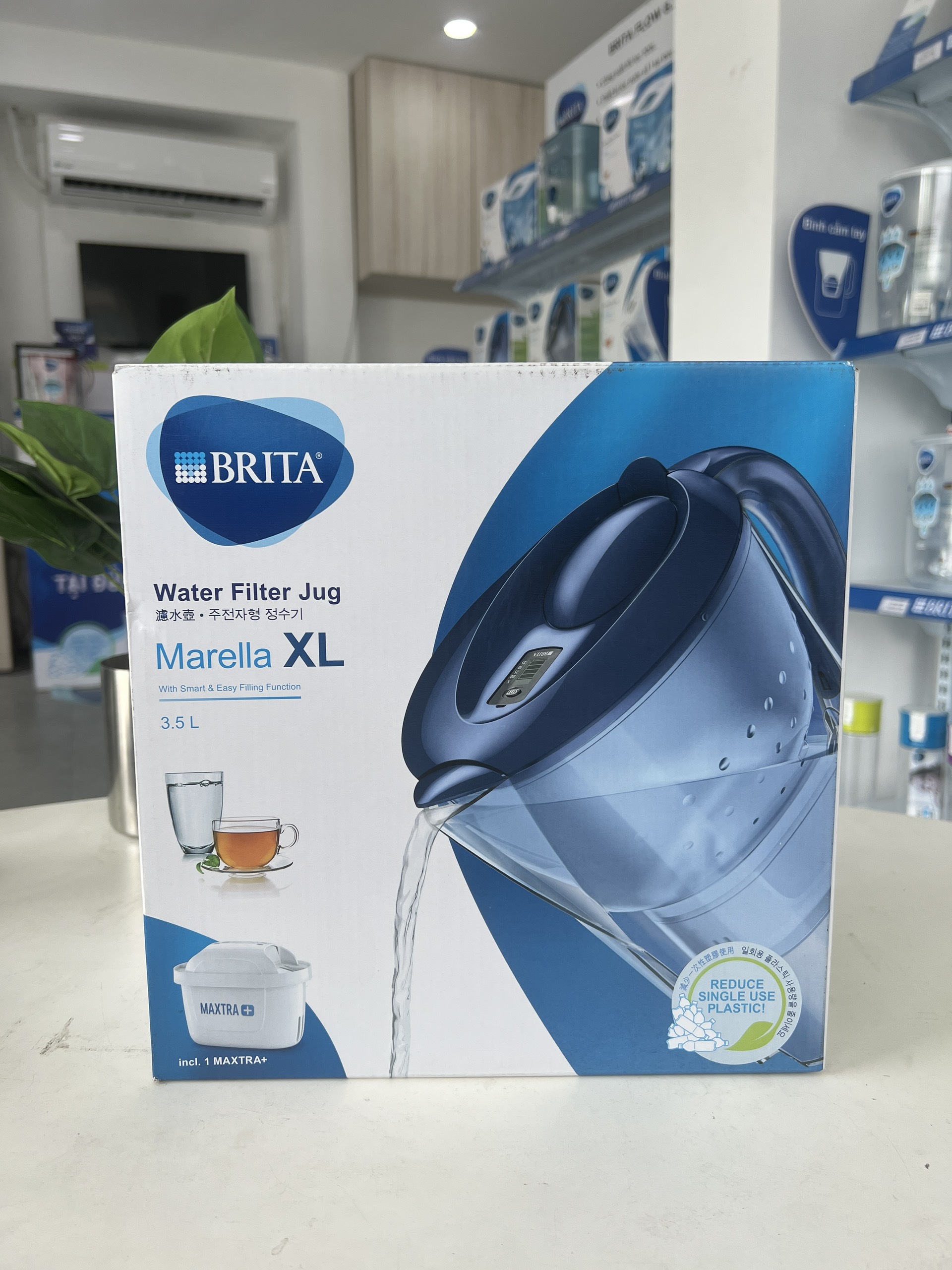 Bình Lọc Nước BRITA Marella XL Blue - 3.5L (Kèm Maxtra Plus)