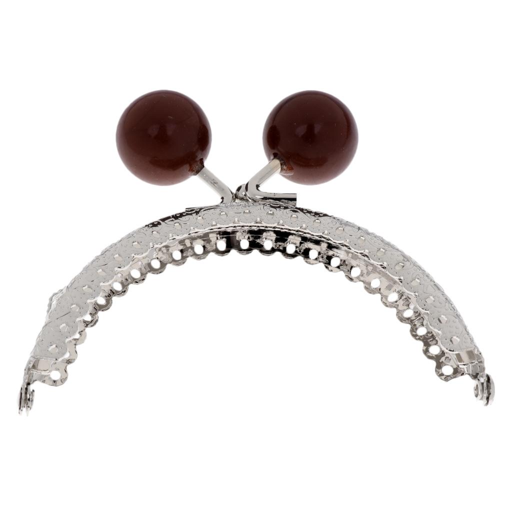 8.5cm Metal Frame Clasp For Purse Handle Bag Candy Bead Head