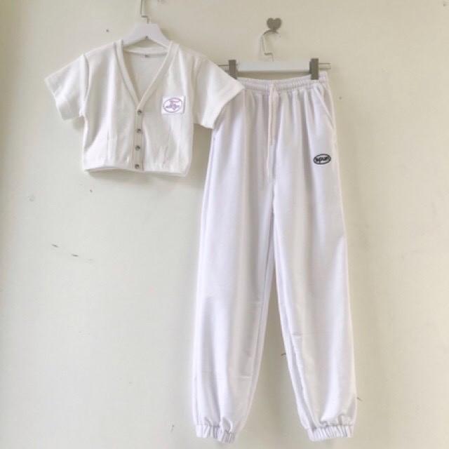 ÁO CROPTOP BODY CÓ KÈM NÚT VÀ BỘ SET ÁO+QUẦN JOGGER