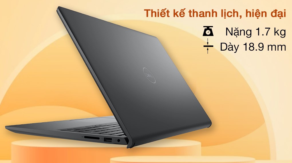 Máy Tính Xách Tay Dell Inspiron 15 3511 i3 1115G4/4GB/256GB/15.6&quot;F/OfficeHS/Win10/Đen - Hàng Chính Hãng