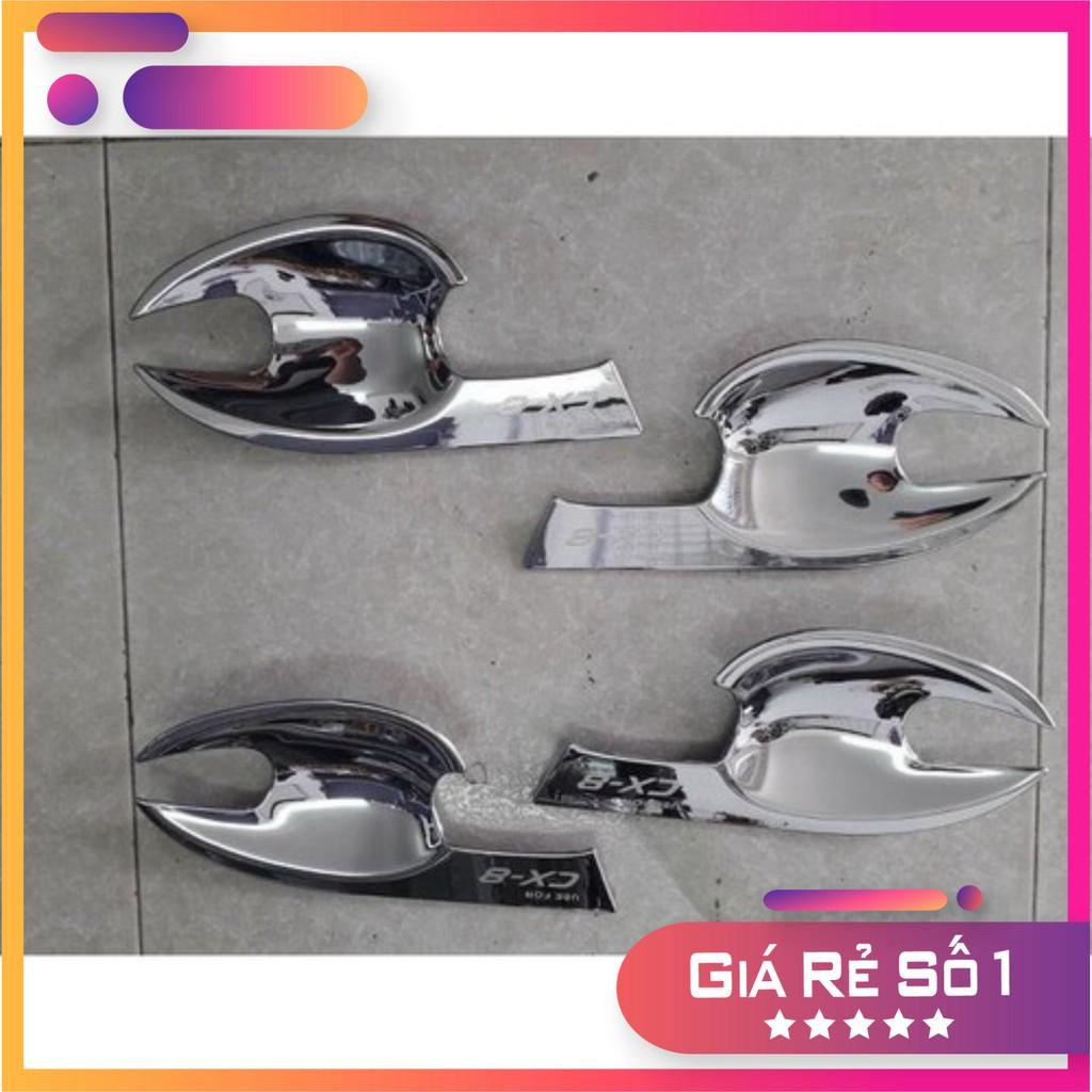 Ốp tay nắm và hõm cửa mạ crom loại dày-ốp trang trí tay hõm xe ô tô dành cho MAZDA CX8