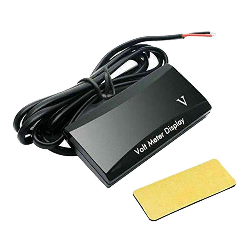 DC 12V LED Panel Digital Voltage Volt Meter Display Voltmeter For Motorcycle Car