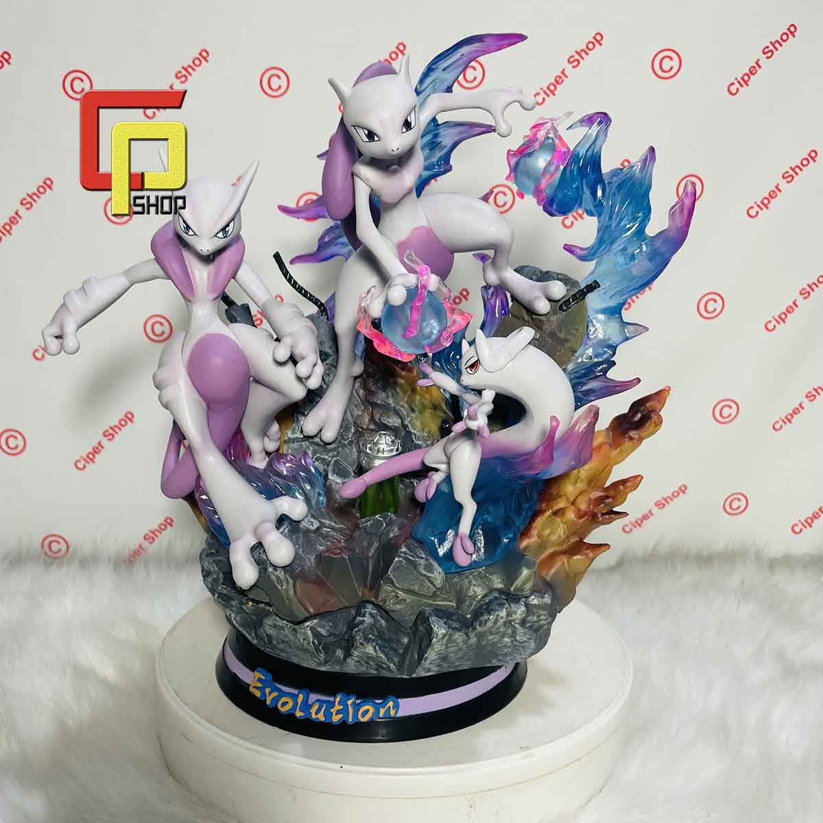 Mô hình Mewtwo tiến hóa GK - Có Led - Figure Po ke mon Mewtwo