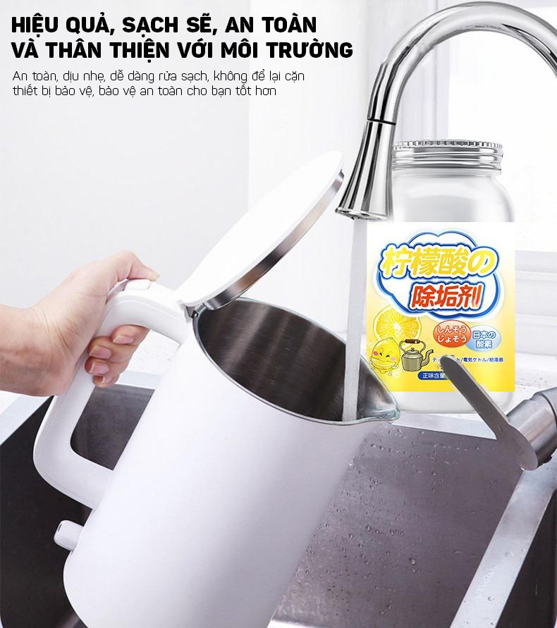 Bột Tẩy Rửa Cặn Trà, Cặn Cà Phê Cho Bình Đun Nước, Bình Giữ Nhiệt, Ấm Trà 500g- Hàng Nhập Khẩu