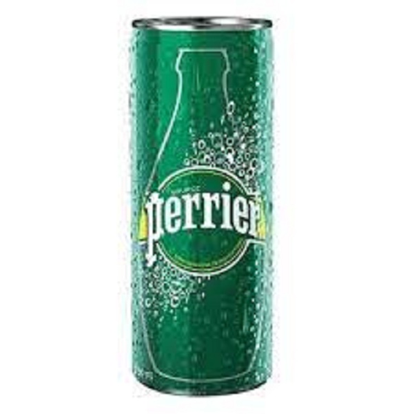 1 thùng tương đương 10 lon nước khoáng thiên nhiên bổ sung gas từ nguồn hiệu Perrier 250ml/lon