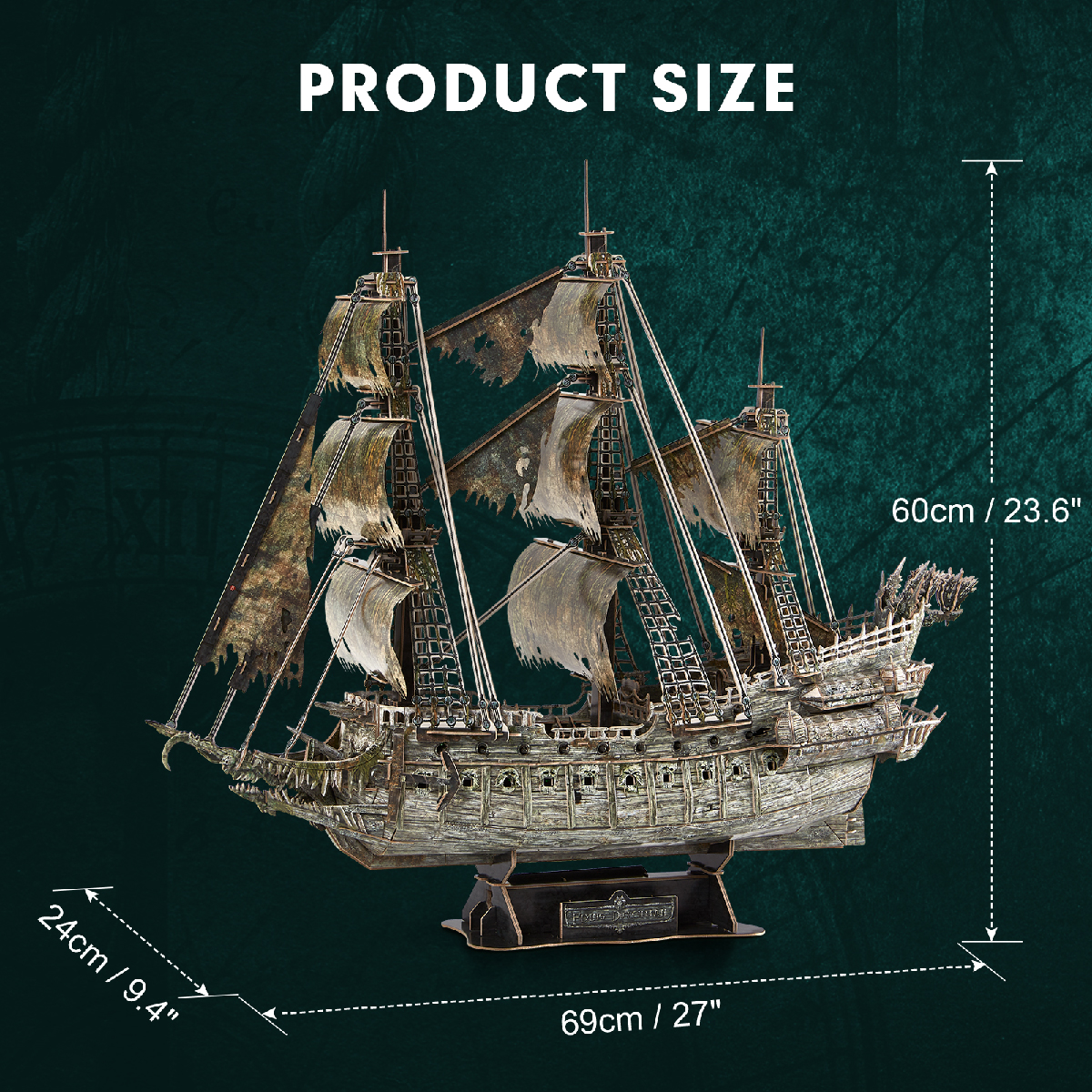 Đồ Chơi Trẻ Em Xếp Hình 3D Có Đèn LED: Tàu Flying Dutchman Puzzles L527H