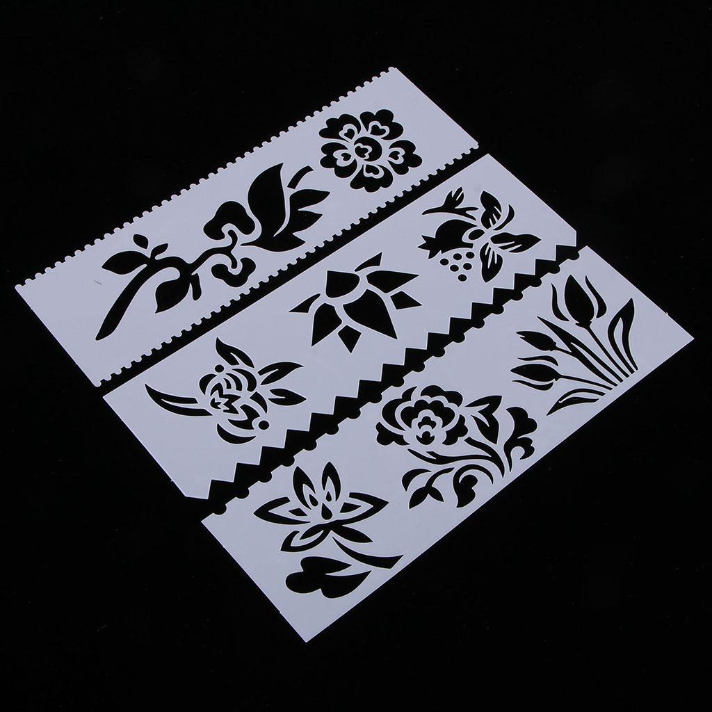 8 Style Journal Drawing Template Stencils Set  DIY Card