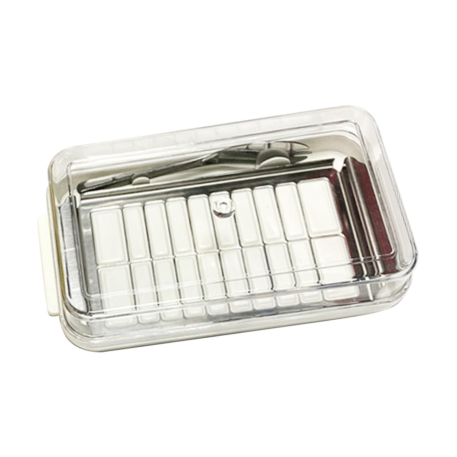 Butter  with Lid Butter Dish Container for Camping Home Countertop