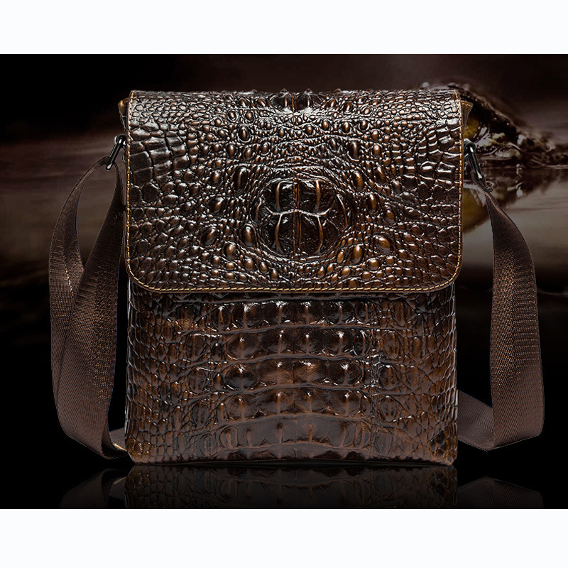 Túi đeo chéo nam DA BÒ THẬT – BEE GEE DCN9346