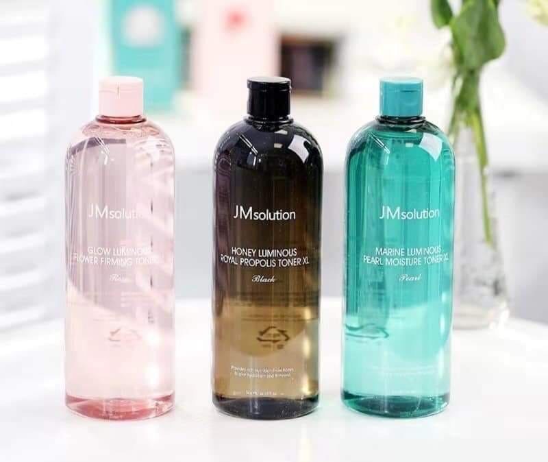 Nước cân bằng dưỡng ẩm làm trắng da Jmsolution Glow Luminous Flower Firming Toner XL 600ml [Dung tích khủng]