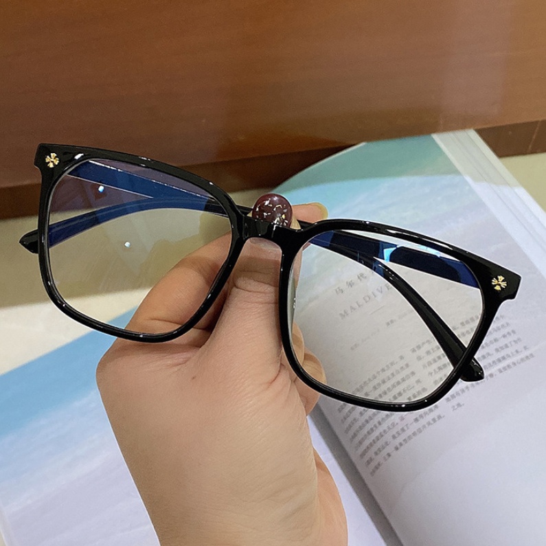 Gọng kính mắt nam nữ dáng vuông chất liệu nhựa dẻo - ms48