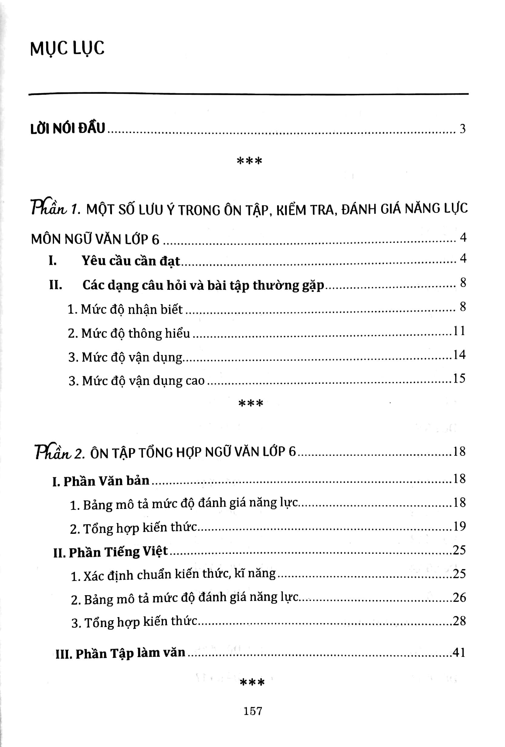 Ôn Tập, Kiểm Tra Theo Định Hướng Phát Triển Năng Lực Môn Ngữ Văn Lớp 6