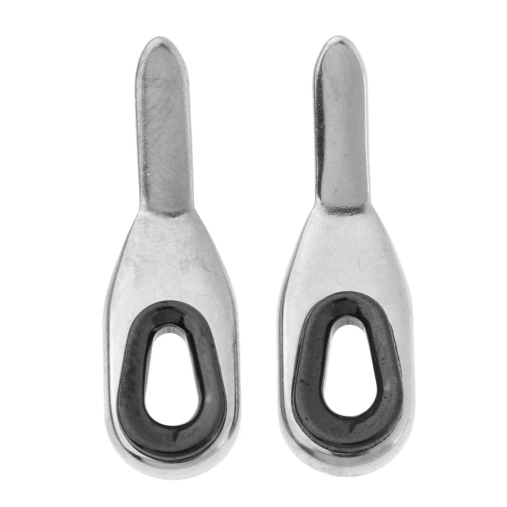2 Pieces Fishing Rod Guides Tip Tops Repair Set Rod Buiding Rod Guide
