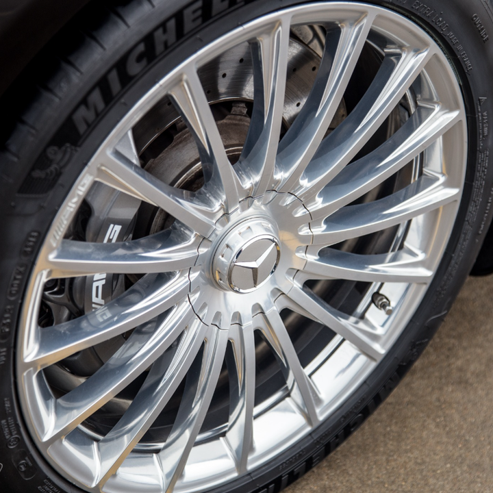Logo chụp mâm, ốp lazang bánh xe ô tô Maybach ZGS-006 - Chất liệu hợp kim nhôm cao cấp