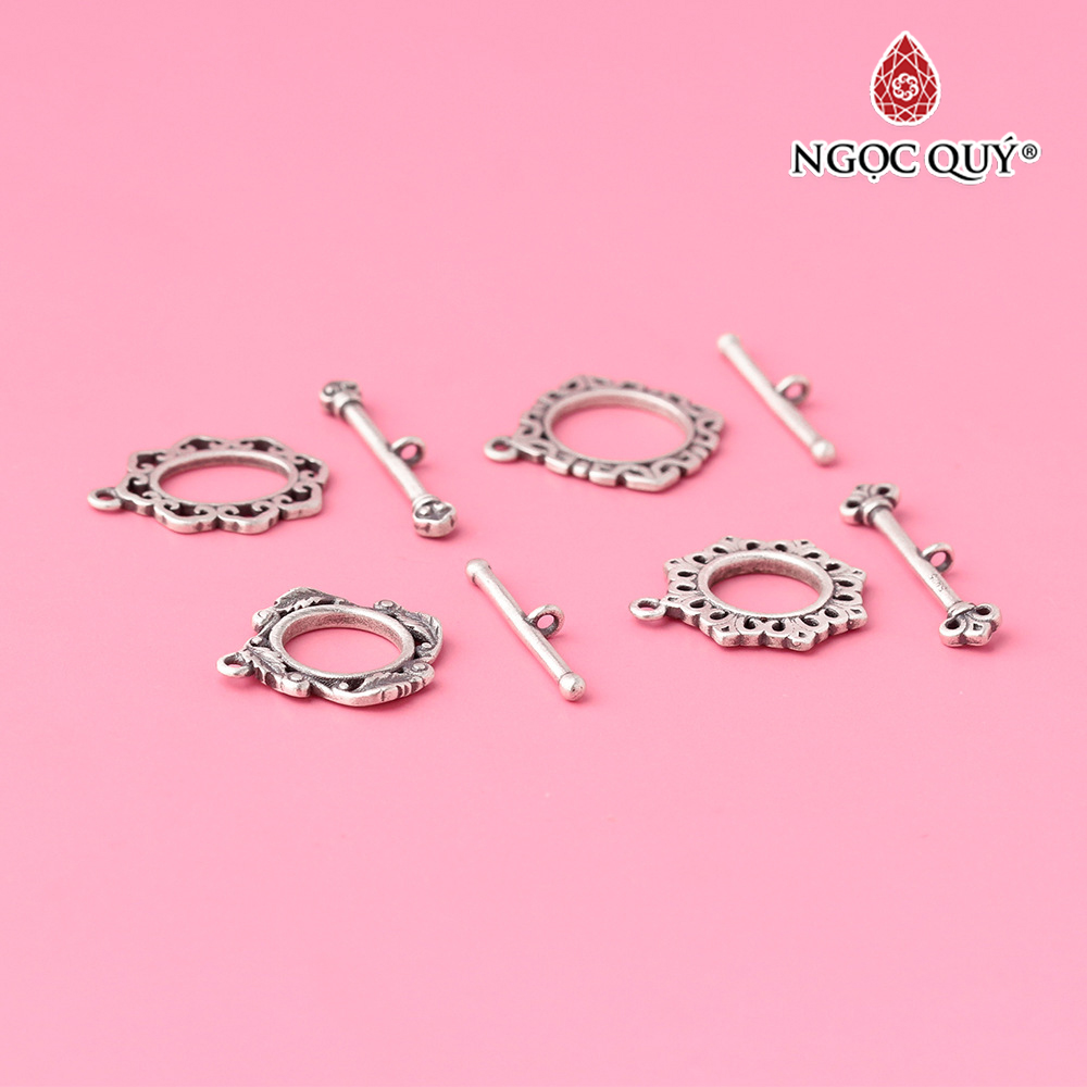 Charm bạc khóa nhiều họa tiết - Ngọc Quý Gemstones