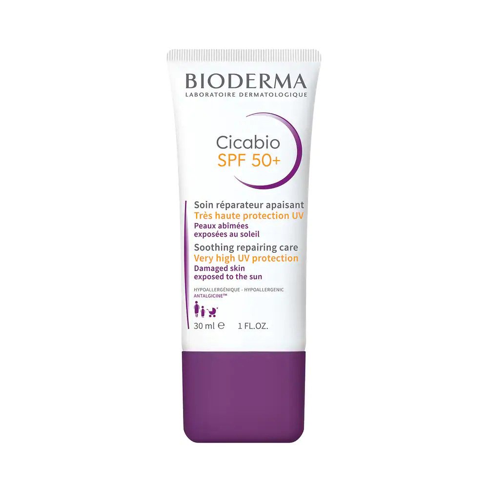 Kem dưỡng chống nắng phục hồi da tổn thương và hạn chế tăng sắc tố sau viêm Bioderma Cicabio SPF 50+ 30ml (Nhập khẩu)