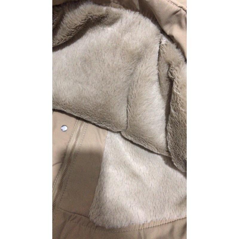 Áo khoác nữ phao kaki lót lông dại hàn dày ấm mịn mượt cực xịn đẹp (cúc ngực) mẫu mới nhất 2021