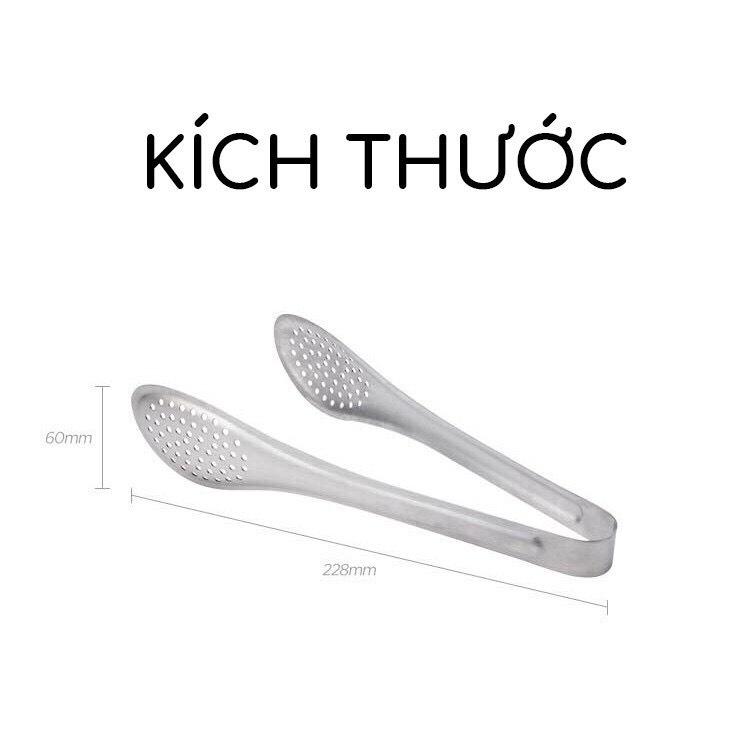 Kẹp gắp bánh, gắp đá, thức ăn, trái cây bằng inox cao cấp