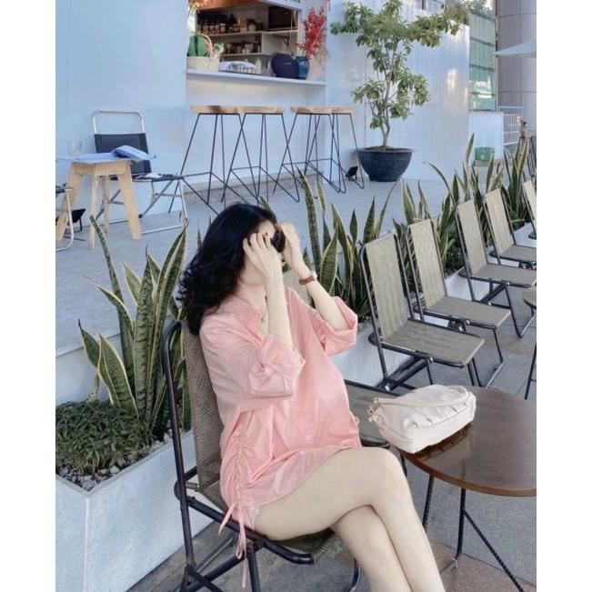 SET ÁO SƠ MI TAY DÀI PHỐI QUẦN TRẮNG