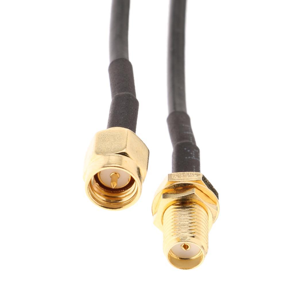 2x Antenna Extension Cable RP-SMA Male to Female LAN Router Aerial Adapter#2