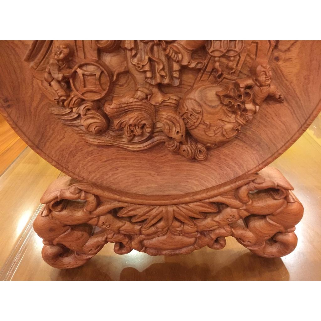 Đĩa di lạc gỗ hương 32cm