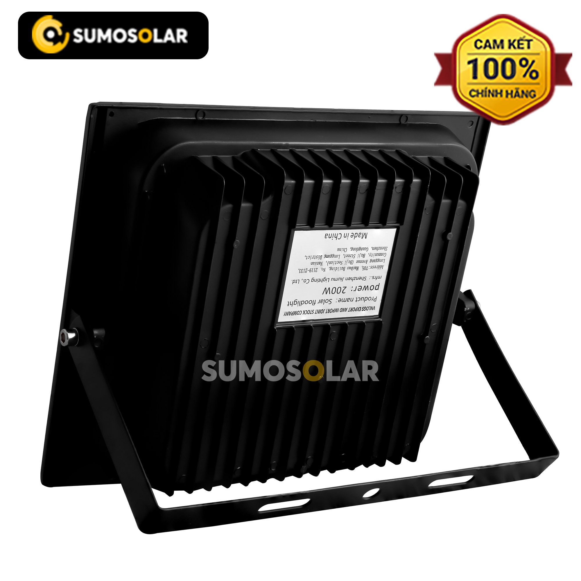 Đèn pha năng lượng mặt trời công suất lớn (200W) JM-JTG25100 – TN08