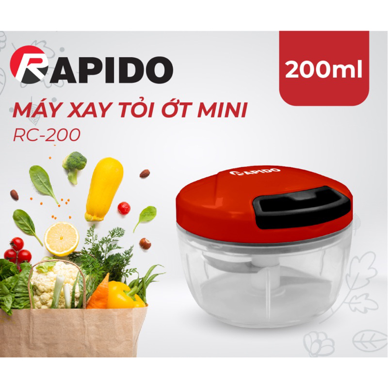 Máy Xay Tỏi Ớt Rapido