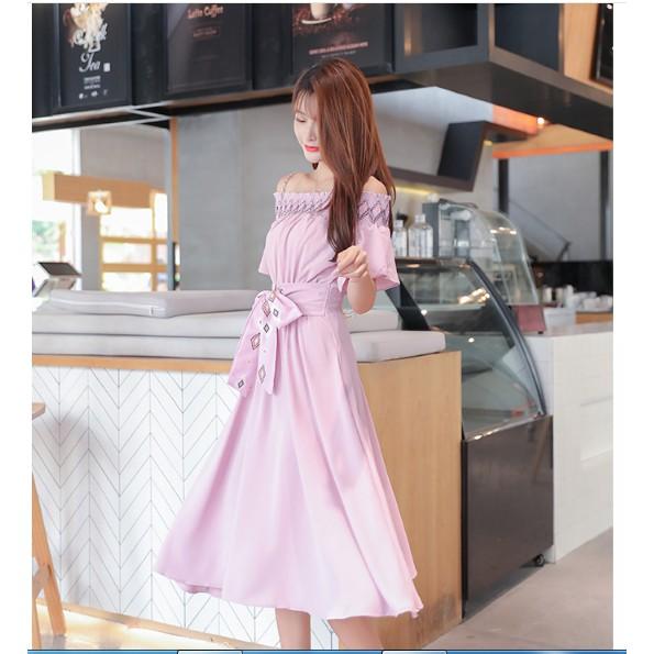 ĐẦM VÁY SAU SANH CÔNG SỔ THẮT DÂY CHE KHUYẾT ĐIỂM sau sanh có dây kéo cho bé bú